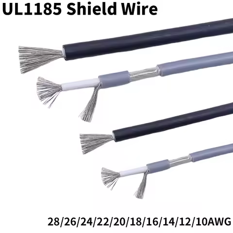 Shielded Wire Signal Cable 28 26 24 22 20 18 16 14 12 AWG UL1185 Channel Audio Single Core 1C Electr