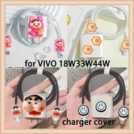 For Vivo Charger Protector Cute Cartoon Set Charger Case  Android USB TypeC Cable Protector Compatib