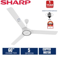 Sharp Ceiling Fan 60” WHITE PJC60CFKA / Kipas Syling Sharp 60”
