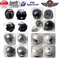 Nova Dot Helmet 606W (Pearl White, Gun Metal, Glossy Black) (PSB Approved)