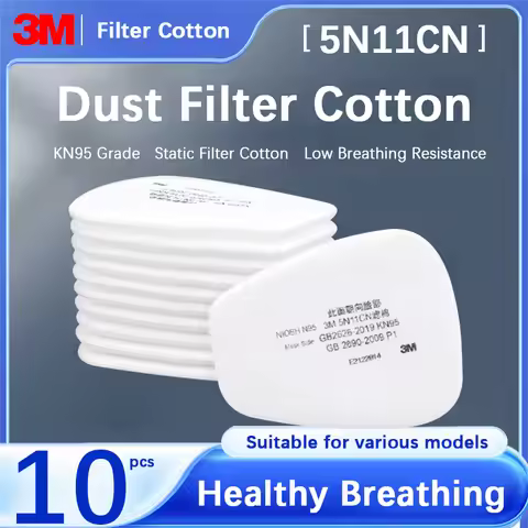 3M 5N11Dustproof Cotton Filter Paper 501 6001/6200/7502/6800 Chemical Spray Mask Accessories Dustpro