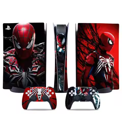 Customized Marvel Spider Man Print Ps5 Slim Optical Drive Edition Accessories Stickers Multi-Style S