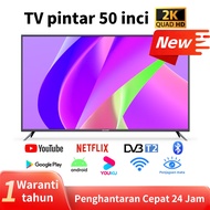 Android TV 43 50 Inch Smart TV LED 2K FHD DVB-T2 WiFi Bluetooth Netflix/YouTube