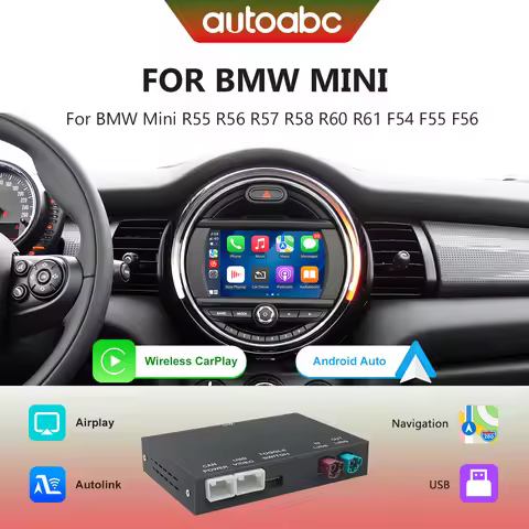 Wireless Carplay Interface Android Auto Module GPS For BMW MINI CIC NBT R55 R56 R57 R58 R59 R60 R61 