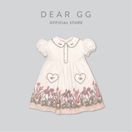 Dear GG - Lynette Dress - The Enchanted Forest - Premium Dress for Babies and Girls - Floral Embroid