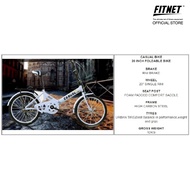 (FITNET) (FREE Installation) 20" CASUAL Foldable Bicycle - Single-Speed