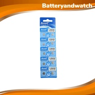 ถ่านกระดุม Accell LR626  626 0% Hg Pb Battery 1.5V แพ็ค 10 เม็ด