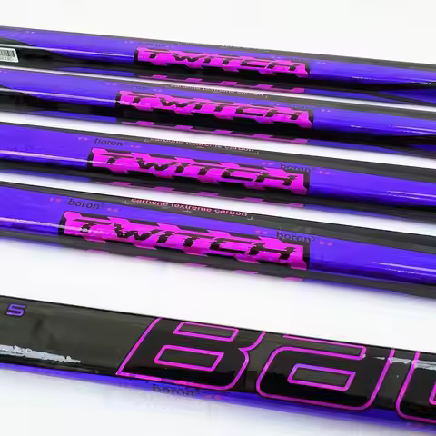 [2-Pack] TWITCH Ice Hockey Sticks Purple【No warranty】.Ultra-Light Carbon Fiber P92 And P28 Ice Hocke
