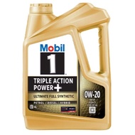 Mobil 1 0W20 Triple Action Power+ Fully Synthetic Motor Oil 4L * Petrol / Diesel / Hybrid*