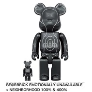 [Pre-Order] BE@RBRICK x Emotionally Unavailable x Neighborhood 100%+400%/1000% (Able to light up) bearbrick