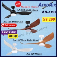 Aeroair ceiling fan with light | AA-120 DC ceiling fan with light | lifetime warranty on motor | Free delivery |