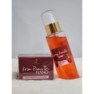 AMORA SPRAY PEMUTIH 100ML / AMORA KRIM PEMUTIH NANO 20 GRAM