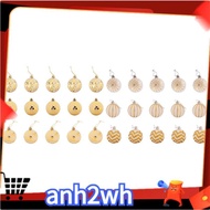30Pcs Christmas Tree Decor High Qulity White Gold Ball Ornament Bauble Party Hanging Ball for Home C