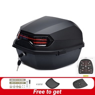 PlumPup Explorer MAX 42 liters Motorcycle EX5 Tail Rack Box Universal Thickened y15zr RSX Large Capacity Top Monorack Box Givi Box Electric Vehicle Waterproof Motor Box