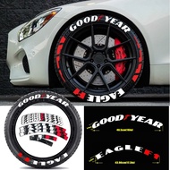 ▼▫3D Letters GOODYEAR Tire Stickers Lettering Wheel Car Sticker Auto Tuning Decals Styling Accessori