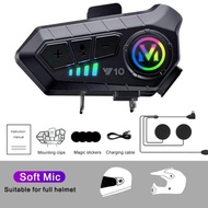 ชุดหูฟังติดหมวกกันน็อค Bluetooth กันน้ำY10-2Xสำหรับหมวกกันน็อครถจักรยานยนต์ ชุดหูฟังบลูทูธติดหมวกกั