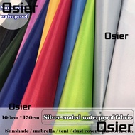 OSIER1 100cm * 150cm Silver Coated Fabric Umbrella Cloth Tent Fabric Patchwork Needlework Kite Cloth Sewing Textile