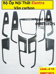 Bộ Ốp Nội Thất Huyndai Elantra 2018-2021 Vân Carbon Cao Cấp