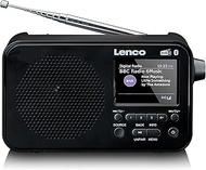 Lenco PDR-036 Portable DAB+ Radio - Bluetooth 5.0 - PLL FM Radio - 4 Memory Space Buttons - 2.4 Inch