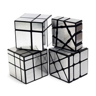 Mirror Cube Set, Magic Cube Bundle of 1×3×3 Floppy Cube 2×2 Magic Cube 3×3 Windmill Cube and 3×3 Mir