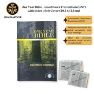 One Year Bible – Good News Translation (GNT) with Index | Soft Cover (20.5 x 13.5cm)  | 71047