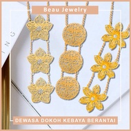 [CODE: L - P] BEUAJEWELRY 1SET BROOCH DOKOH KEBAYA Chain Adult - Back With PIN