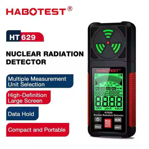HABOTEST HT629 Nuclear Radiation Detector Geiger counter X-ray Beta Gamma Radioactivity detector for