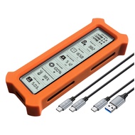 【JJL】-M.2 NVME Protocol SSD Enclosure with Display Screen USB Type C SSD Adapter for NVME PCIE SSD D