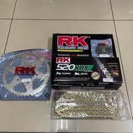 KAWASAKI ER6N ER6F ER6 VERSYS 650 SPROCKET SET RK 520 KRX RX RING 520KRX X 120L 15T/46T RANTAI EMAS 