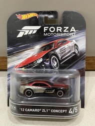 Xe mô hình đồ chơi bánh cao su Hotwheels 1:64 PREMIUM RETRO - FORZA - 12 Camaro ZL1 Concept