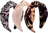 BEGOOD Headbands for Women Neutral Knotted Wide Headband Fashion Top Knot Hairbands Womens Head Band