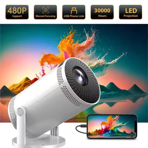 FY300 Smart HighDefinition Projector, Compact And Portable, Compatible with A Variety Of Devices, fo