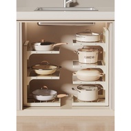 Kitchen Pot Storage Rack Layered Storage Rack Kitchen Household Floor-standing Pot Rack Sink Pot Rac