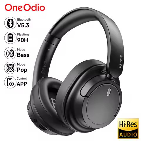 Oneodio SuperEQ V16 Wireless Headphones Bluetooth 5.3 Over Ear Headset With Mic Bass/Pop Mode Hi-Res