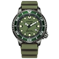 CITIZEN ECO-DRIVE BN0157-11X GREEN POLYMER STRAP MEN WATCH