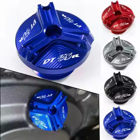 Motorcycle Accessories CNC Engine Oil Filler Cap Oil Plug Cover For YAMAHA DT125R DT125RR DT125 R DT