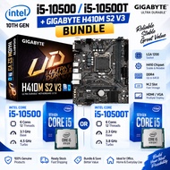 Intel Core i5-10500 / i5-10500T + GIGABYTE H410M S2 V3 Motherboard Bundle | LGA1200 DDR4 Combo Set