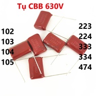 Capacitor CBB 630V 102J 103J 223J 333J 104J 224J 334J 474J 105J 1uF Quality product - Non-polar red 