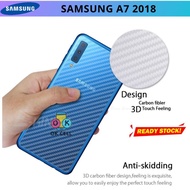 Samsung A7 2018 3D Carbon Skin- Premium Back Anti-Scratch Samsung A7 Carbon Fiber Garskin Sticker