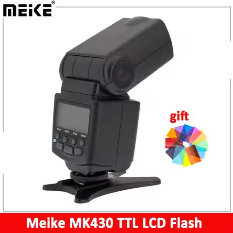Meike MK430 TTL LCD Flash Speedlite for Canon 60D 70D 77D 80D 450D 550D 600D 1100D T7i T6i T6S T6 T5