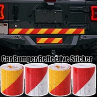 1/2/4Rolls Two-color Car Reflective Tape - Secure Reflector Decals - Safety Warning Tape - Automobil