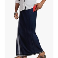 Men's Sabarimala Ayyappan Dhoti Black Velcro with Pocket