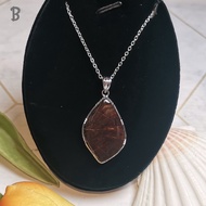 Single Sided Ammolite Pendant One Sided Ammolite Pendant