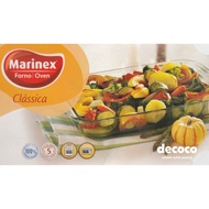 Glass Pan - 2.9 L Faceted Glass Pan Marinex Glassware 6536 39.5 X 23.5 X 5.2 Cm