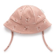 澳洲Purebaby有機棉嬰兒帽/女童遮陽帽 6月-3歲 粉紅色