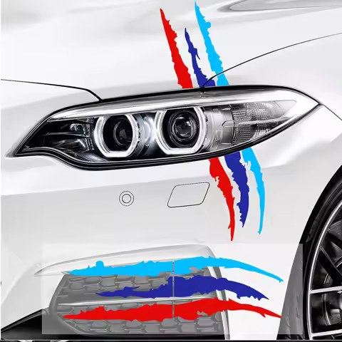 Car Headlight Eyebrow Sticker Ghost Claw Stripe Decal For BMW X1 X2 X3 X4 X5 X6 X7 Series 1 2 3 4 5 