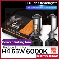 Y6D Car LED Car Headlight LED Mini Projector H4 LED Headlight Bulb Projector Light 6000K  H4 H7 H11 