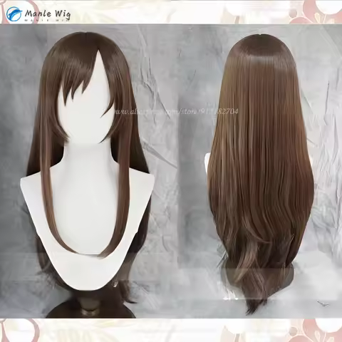 Anime Ieiri Shoko Cosplay Wig Dark Brown Long Adult Ieiri Shoko Wig Heat Resistant Synthetic Hair Wo