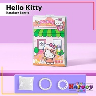 Quiet Book DIY Mainan Stiker Sanrio Mainan Edukasi Busy Book Buku Quite Mainan Buku Kreatif Cerita A