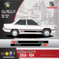 👍👍 PROTON SAGA CAR BODY STICKER SET SAGA - A04